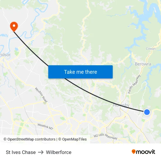 St Ives Chase to Wilberforce map