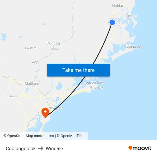 Coolongolook to Windale map