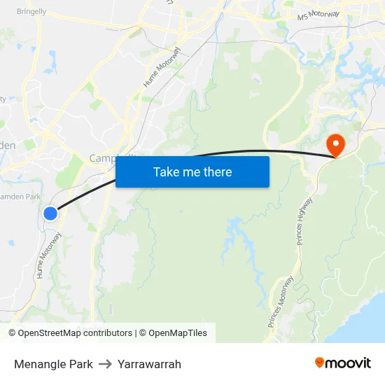 Menangle Park to Yarrawarrah map