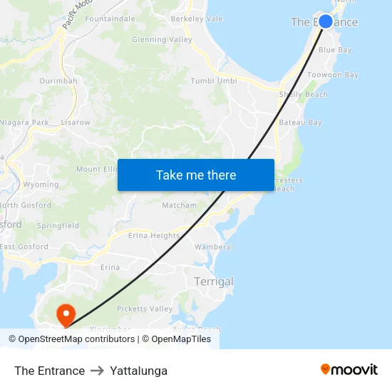 The Entrance to Yattalunga map