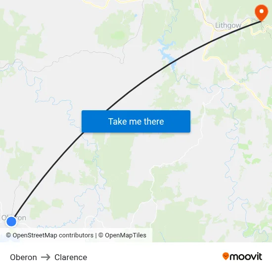 Oberon to Clarence map