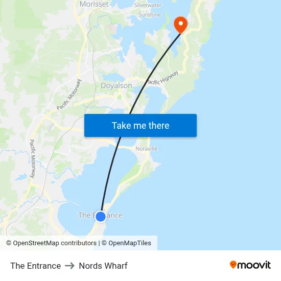 The Entrance to Nords Wharf map