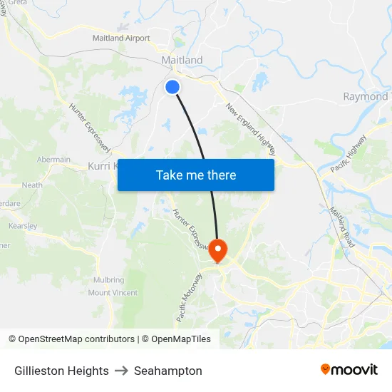 Gillieston Heights to Seahampton map
