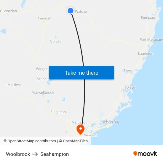 Woolbrook to Seahampton map