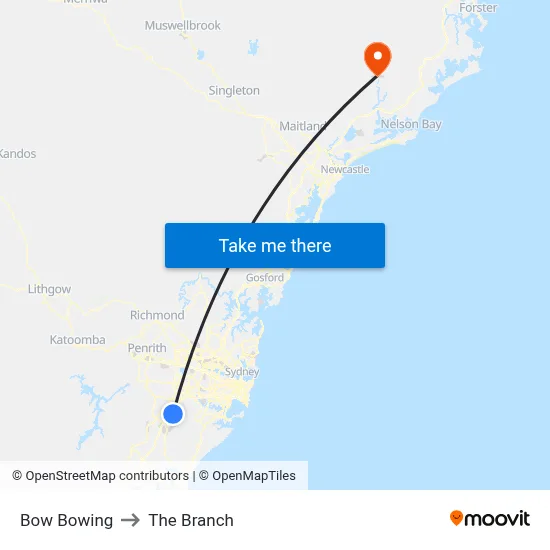 Bow Bowing to The Branch map