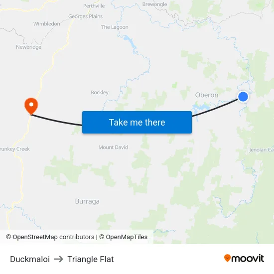 Duckmaloi to Triangle Flat map