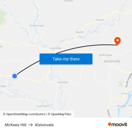 McKees Hill to Alstonvale map