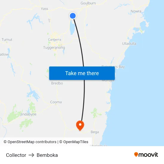 Collector to Bemboka map