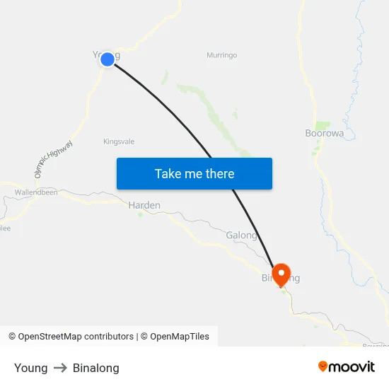 Young to Binalong map