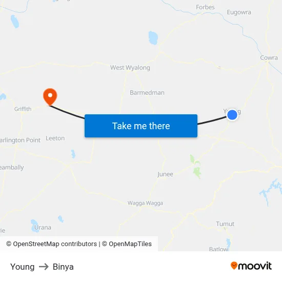 Young to Binya map