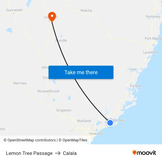 Lemon Tree Passage to Calala map