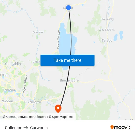 Collector to Carwoola map