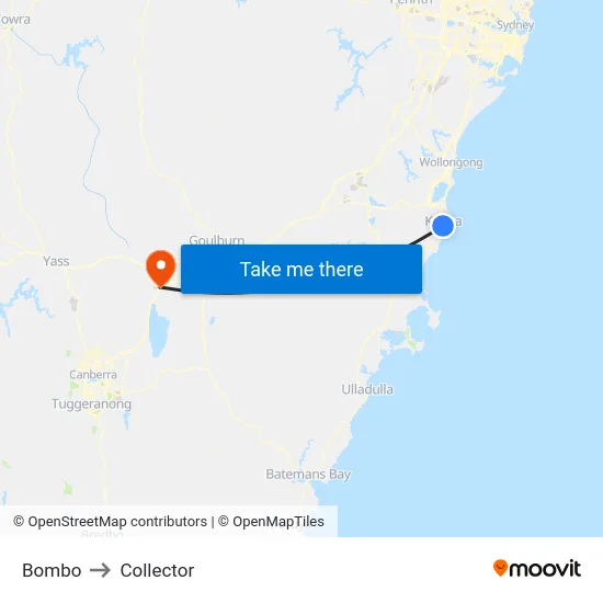 Bombo to Collector map
