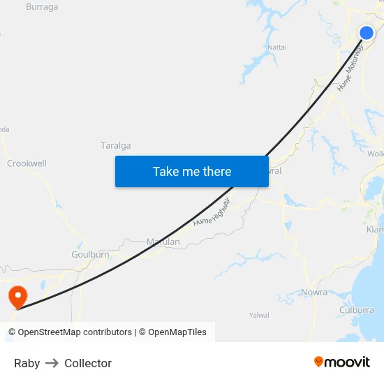 Raby to Collector map