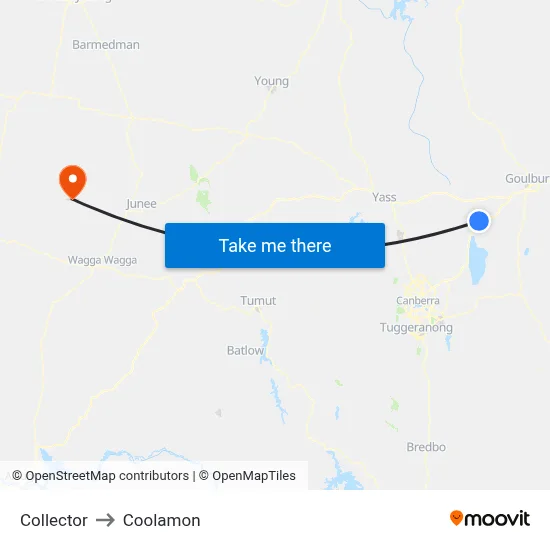 Collector to Coolamon map