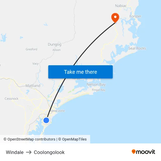 Windale to Coolongolook map