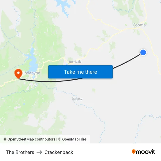 The Brothers to Crackenback map