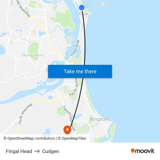 Fingal Head to Cudgen map