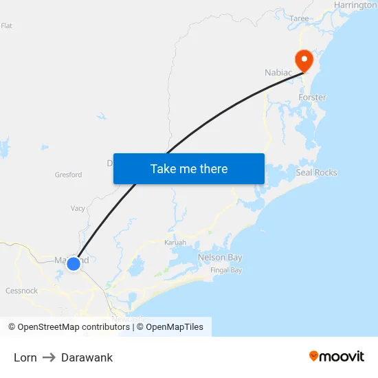Lorn to Darawank map