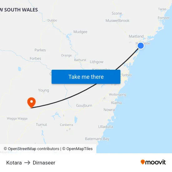 Kotara to Dirnaseer map