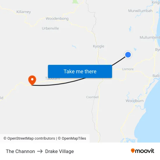 The Channon to Drake Village map