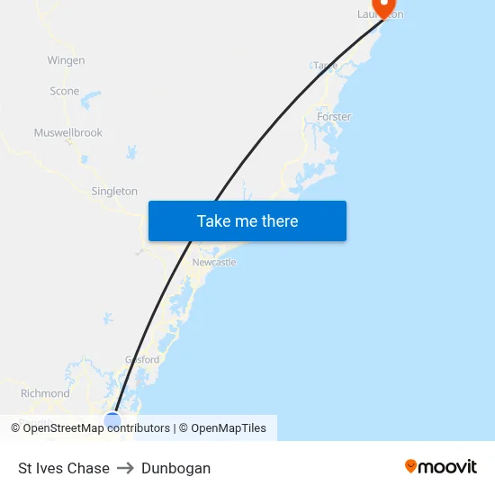 St Ives Chase to Dunbogan map