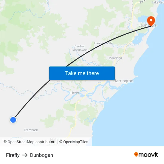 Firefly to Dunbogan map