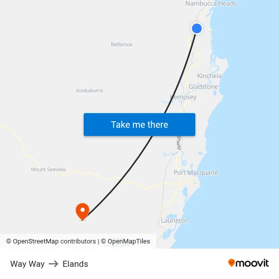 Way Way to Elands map