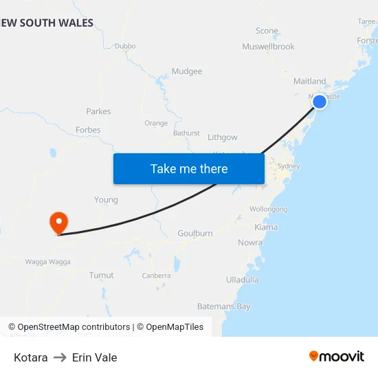 Kotara to Erin Vale map