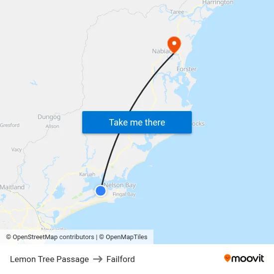 Lemon Tree Passage to Failford map
