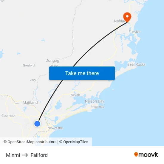 Minmi to Failford map