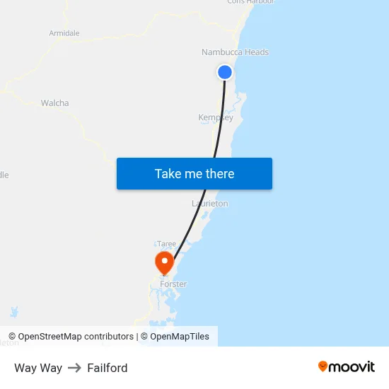 Way Way to Failford map