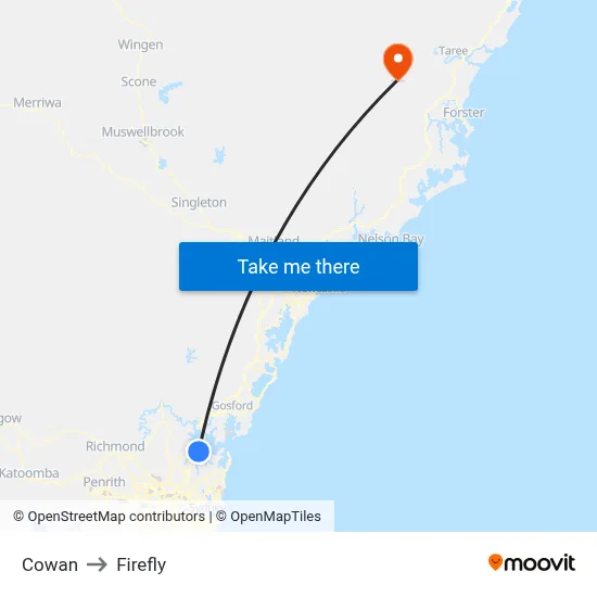 Cowan to Firefly map