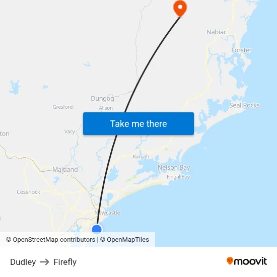 Dudley to Firefly map