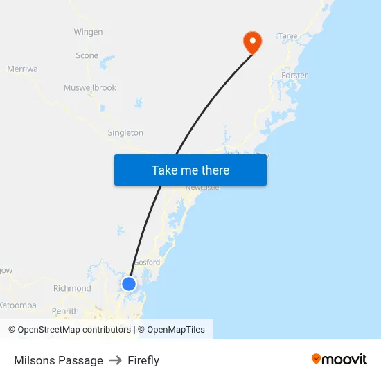 Milsons Passage to Firefly map
