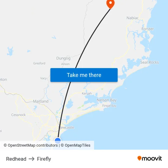 Redhead to Firefly map
