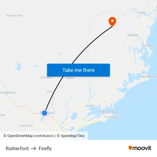 Rutherford to Firefly map