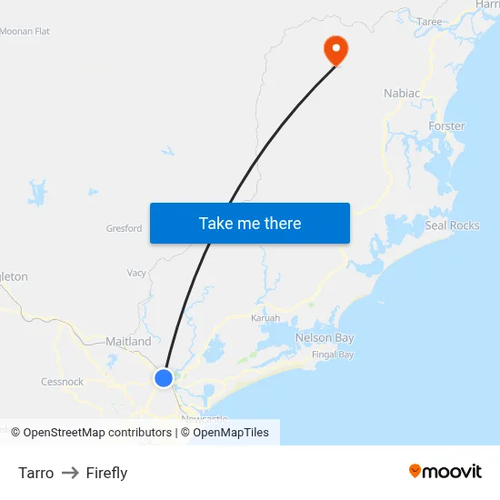 Tarro to Firefly map