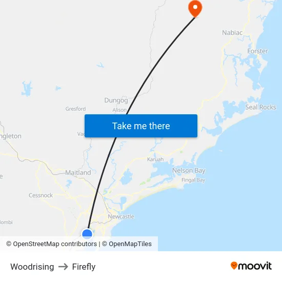 Woodrising to Firefly map