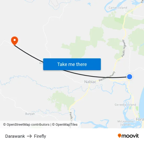 Darawank to Firefly map