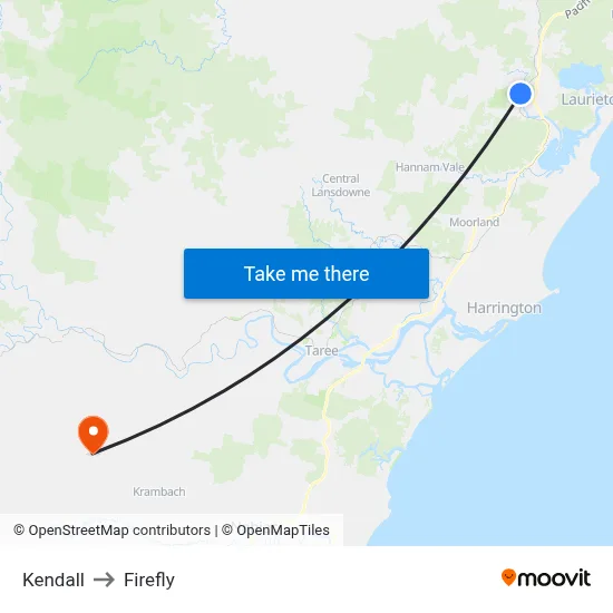 Kendall to Firefly map