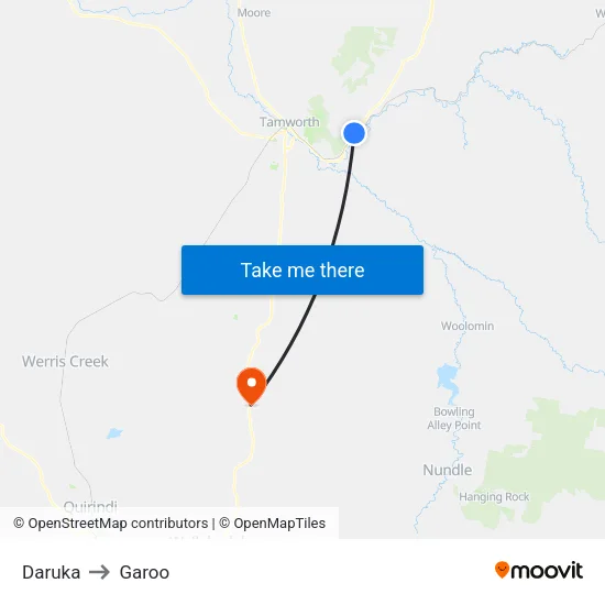 Daruka to Garoo map