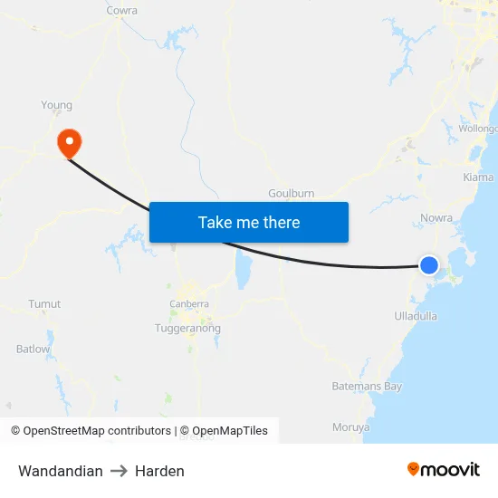 Wandandian to Harden map