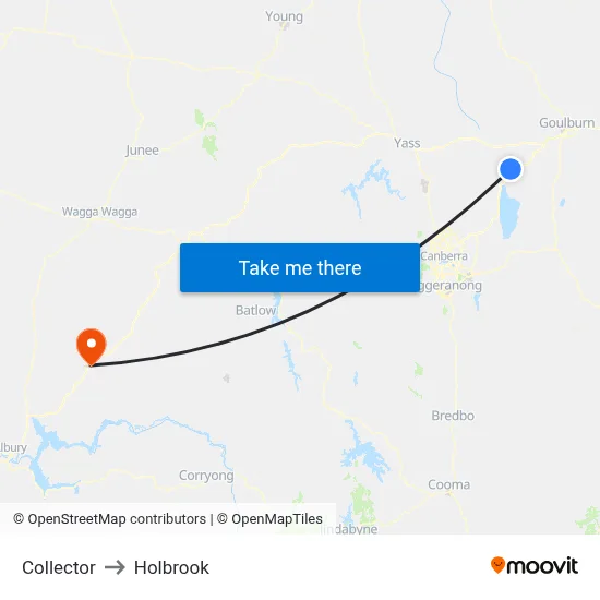 Collector to Holbrook map