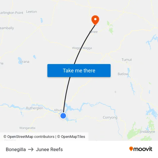Bonegilla to Junee Reefs map
