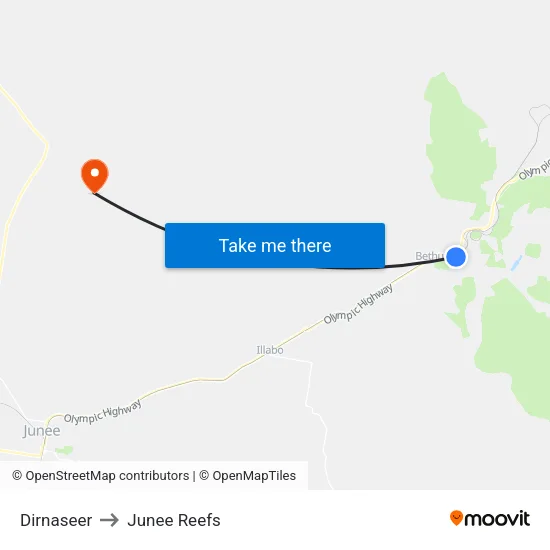 Dirnaseer to Junee Reefs map