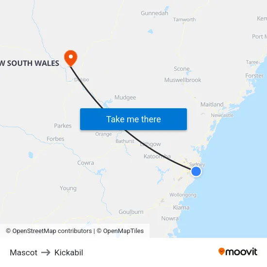 Mascot to Kickabil map