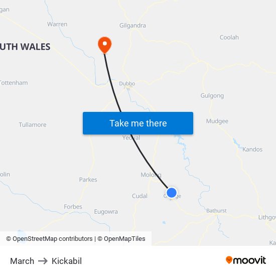 March to Kickabil map