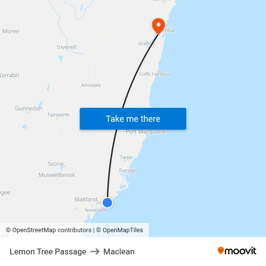 Lemon Tree Passage to Maclean map
