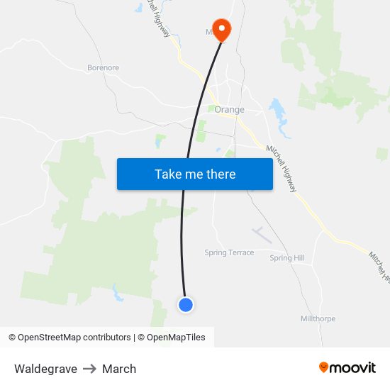 Waldegrave to March map